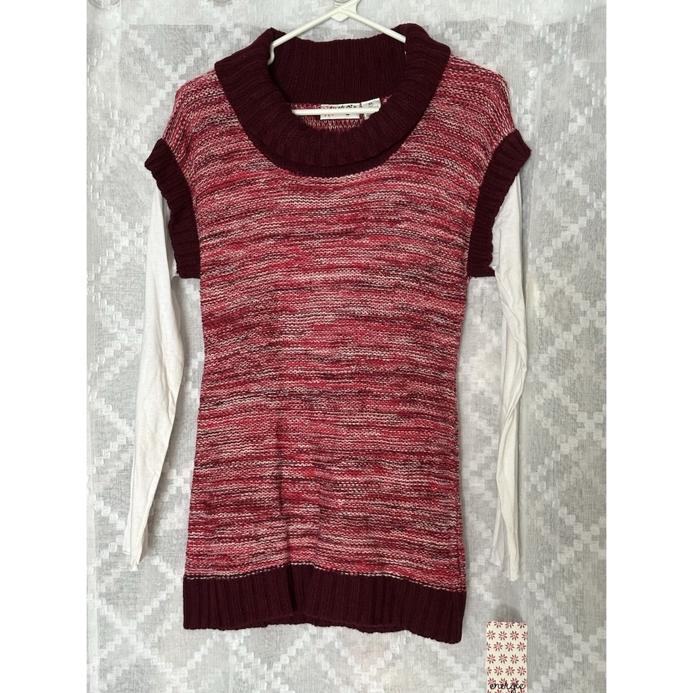 Energie Girls Colorblock Sweater Dress Size Large / 10‎ - 12 Gray Heather Black